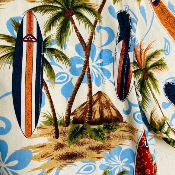 Aloha Republic Surfing Diamond Head Hawaiian Shirt Size XL - Picture 6 of 8